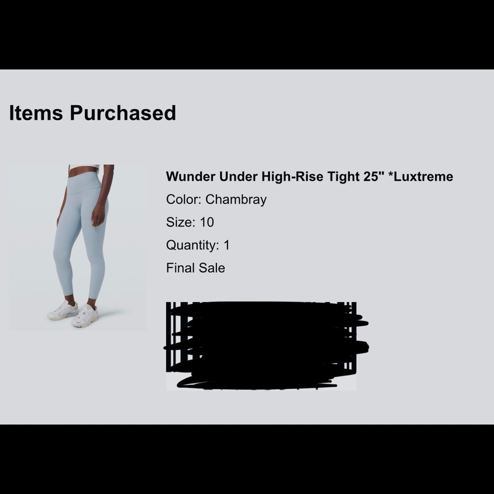 Lululemon Wunder Luxer 25” Leggings brand new Size 10